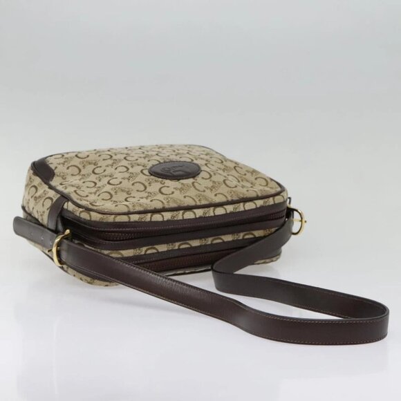 CELINE C Macadam Canvas Shoulder Bag Brown Auth ep5946 - Picture 10 of 15